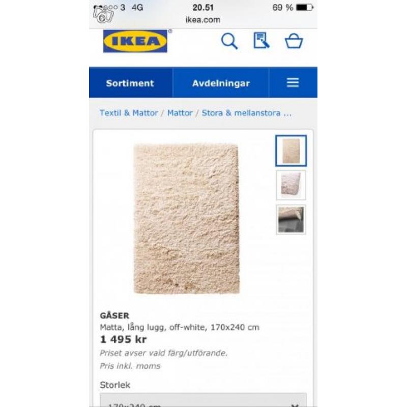 Ikea matta Gåser