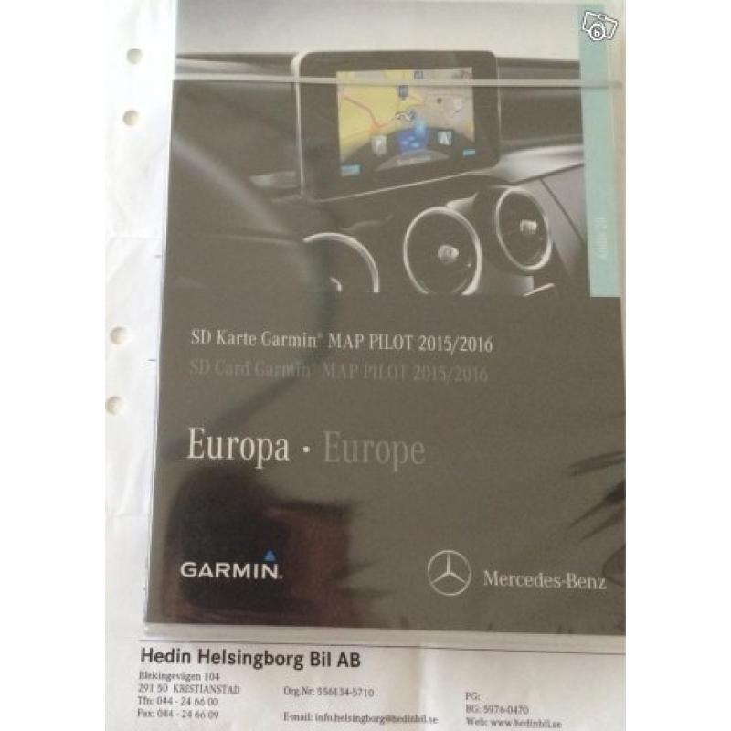 Mercedes GPS Garmin Map Pilot Europa 2016