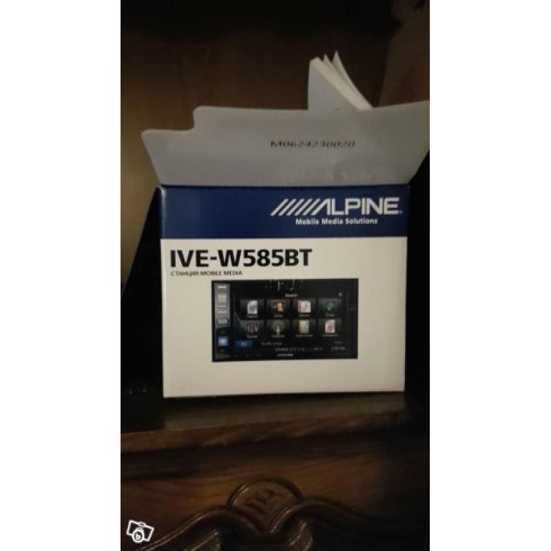 Alpine dvd stereo IVE-W585BT