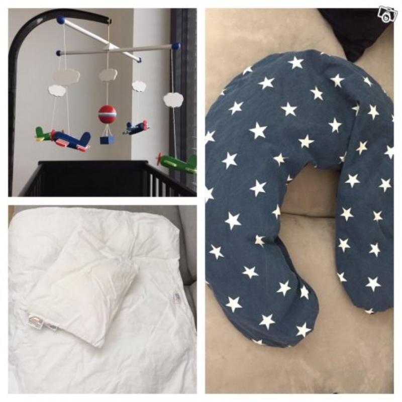 Sängkläder till barnvagn, mobil, amningskudde